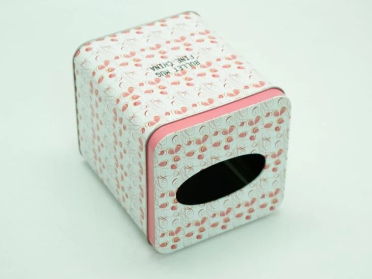 Square Tissue Tin Box Homeware